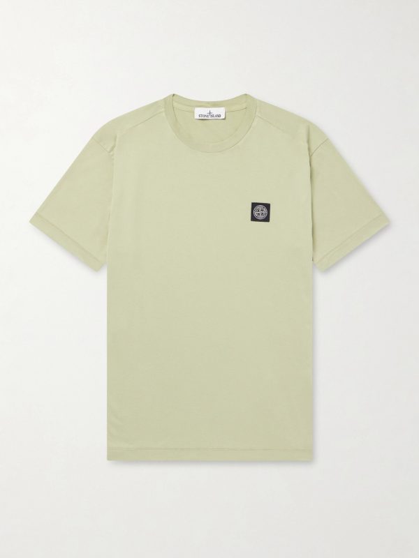 Logo-Appliquéd Garment-Dyed Cotton-Jersey T-Shirt Logo-Appliquéd Garment-Dyed Cotton-Jersey T-Shirt