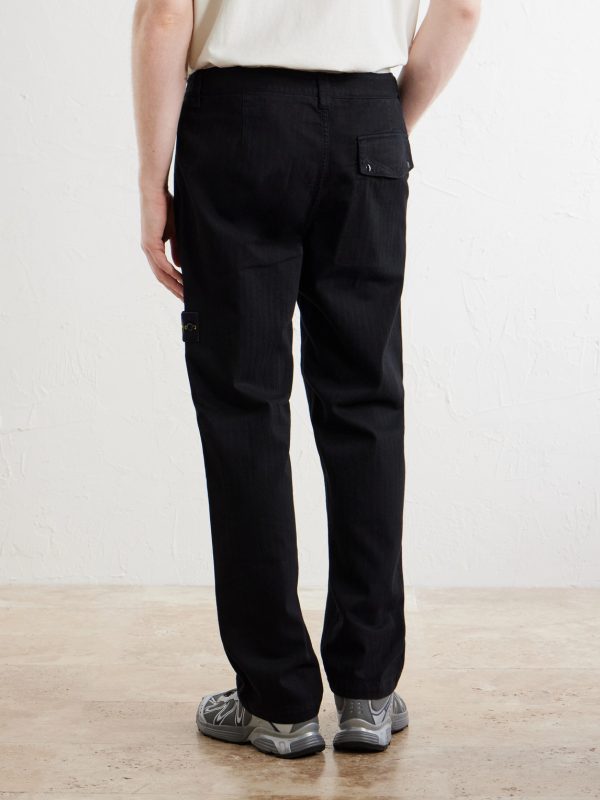 Straight-Leg Cotton Trousers - BK