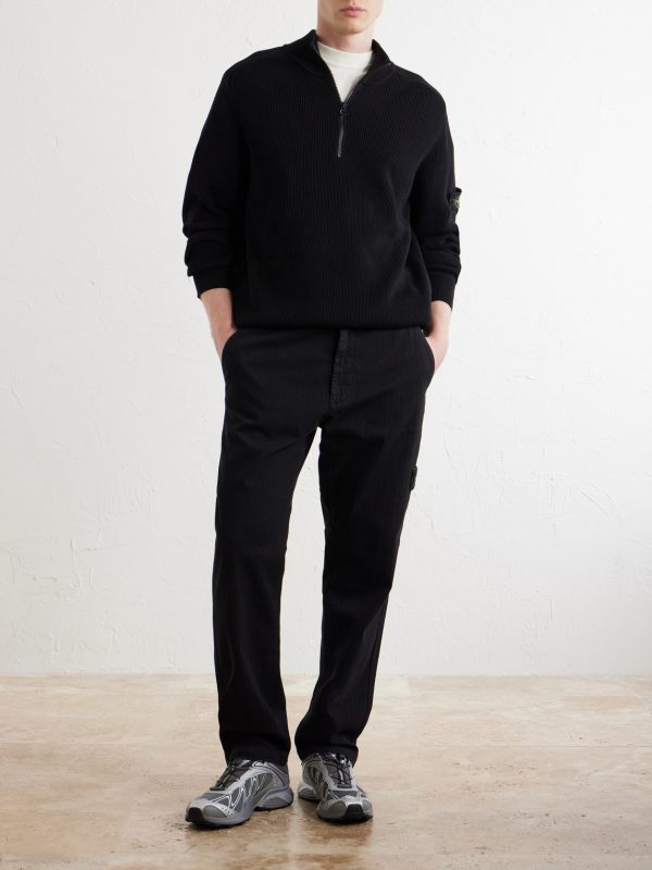 Straight-Leg Cotton Trousers - OU