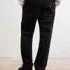Logo-Appliquéd Straight-Leg Herringbone Cotton Trousers - BK