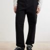 Logo-Appliquéd Straight-Leg Herringbone Cotton Trousers - FR