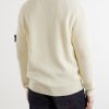 Ribbed Cotton Zip-Up Sweater - BK