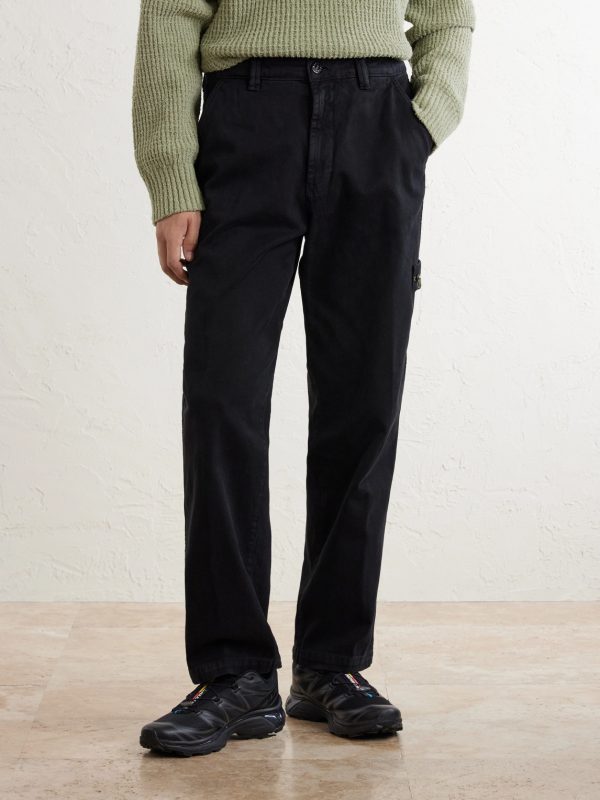 Logo-Appliquéd Straight-Leg Cotton-Canvas Trousers - FR Logo-Appliquéd Straight-Leg Cotton-Canvas Trousers - FR