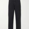 Logo-Appliquéd Straight-Leg Cotton-Canvas Trousers Logo-Appliquéd Straight-Leg Cotton-Canvas Trousers