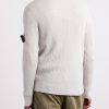 Logo-Appliquéd Ribbed Virgin Wool Sweater - BK Logo-Appliquéd Ribbed Virgin Wool Sweater - BK