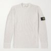 Logo-Appliquéd Ribbed Virgin Wool Sweater Logo-Appliquéd Ribbed Virgin Wool Sweater