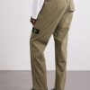 Logo-Appliquéd Straight-Leg Herringbone Cotton Trousers - BK Logo-Appliquéd Straight-Leg Herringbone Cotton Trousers - BK