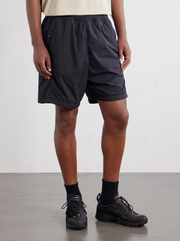 Straight-Leg Logo-Appliquéd Garment-Dyed Shell Shorts - FR Straight-Leg Logo-Appliquéd Garment-Dyed Shell Shorts - FR