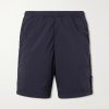 Straight-Leg Logo-Appliquéd Garment-Dyed Shell Shorts Straight-Leg Logo-Appliquéd Garment-Dyed Shell Shorts