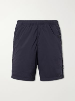 Straight-Leg Logo-Appliquéd Garment-Dyed Shell Shorts Straight-Leg Logo-Appliquéd Garment-Dyed Shell Shorts