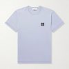 Logo-Appliquéd Garment-Dyed Cotton-Jersey T-Shirt