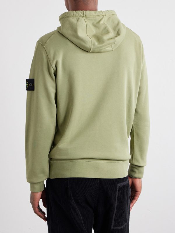 Logo-Appliquéd Garment-Dyed Cotton-Fleece Hoodie - BK Logo-Appliquéd Garment-Dyed Cotton-Fleece Hoodie - BK
