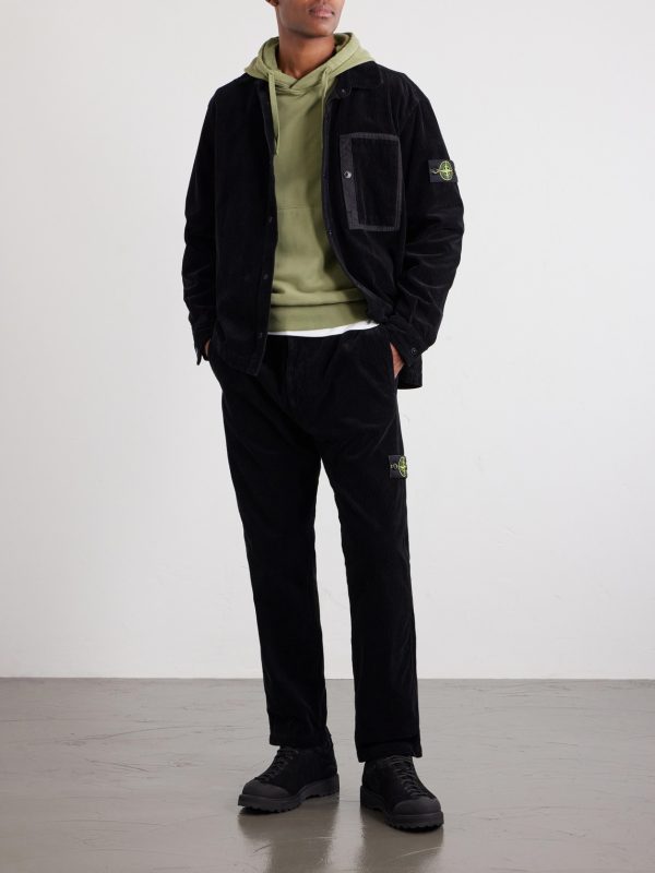Logo-Appliquéd Garment-Dyed Cotton-Fleece Hoodie - OU Logo-Appliquéd Garment-Dyed Cotton-Fleece Hoodie - OU