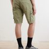 Straight-Leg Cotton-Blend Twill Cargo Shorts - BK