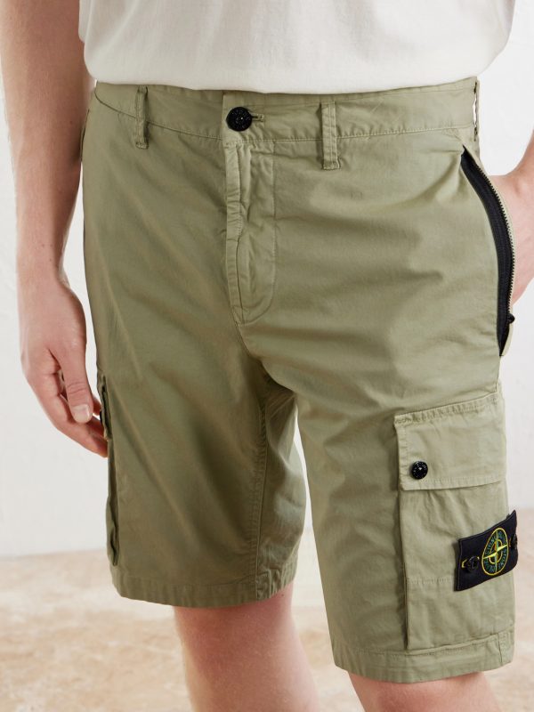 Straight-Leg Cotton-Blend Twill Cargo Shorts - CU