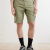 Straight-Leg Cotton-Blend Twill Cargo Shorts - FR