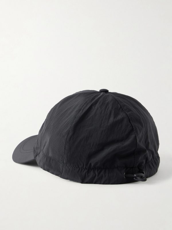 Logo-Appliquéd Shell Baseball Cap - BK