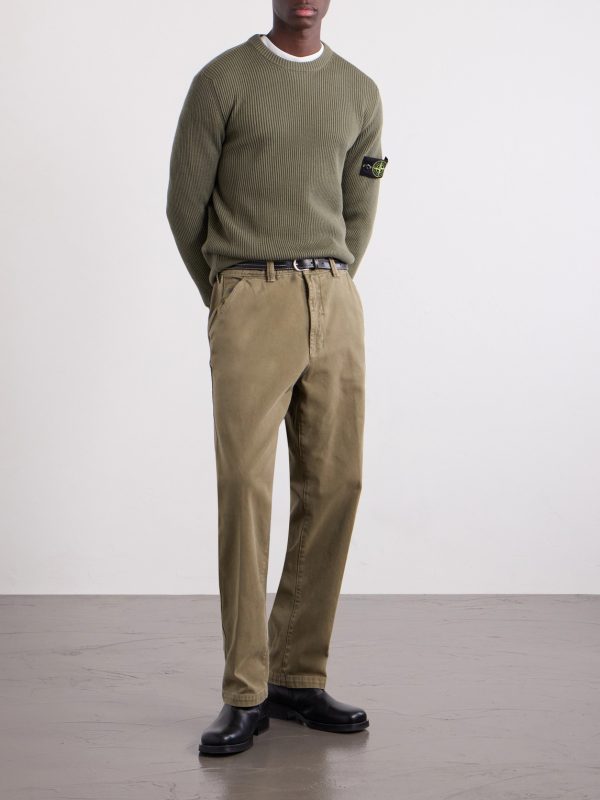 Logo-Appliquéd Ribbed Cotton-Blend Sweater - OU