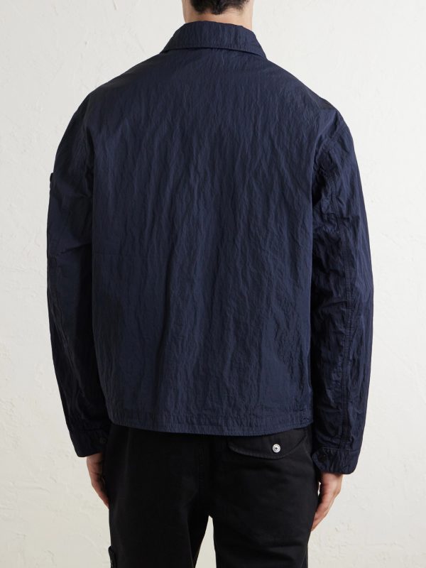 Garment-Dyed Waxed Shell Jacket - BK