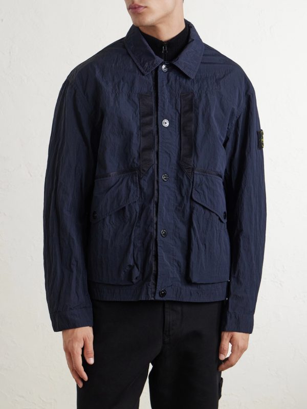 Garment-Dyed Waxed Shell Jacket - FR