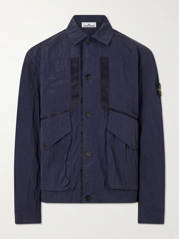Garment-Dyed Waxed Shell Jacket