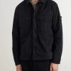 Garment-Dyed Cotton-Blend Twill Overshirt - FR