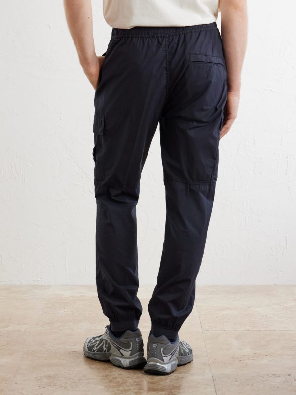 Tapered Cotton-Blend Trousers - BK Tapered Cotton-Blend Trousers - BK