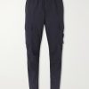 Tapered Cotton-Blend Trousers Tapered Cotton-Blend Trousers