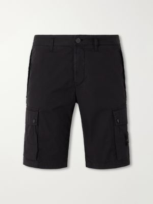 Straight-Leg Cotton-Blend Twill Cargo Shorts Straight-Leg Cotton-Blend Twill Cargo Shorts