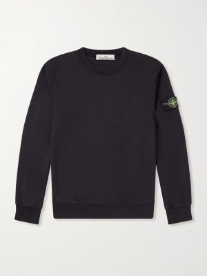 Logo-Appliquéd Garment-Dyed Cotton-Fleece Sweatshirt Logo-Appliquéd Garment-Dyed Cotton-Fleece Sweatshirt