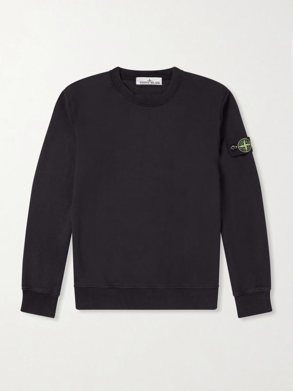 Logo-Appliquéd Garment-Dyed Cotton-Fleece Sweatshirt Logo-Appliquéd Garment-Dyed Cotton-Fleece Sweatshirt