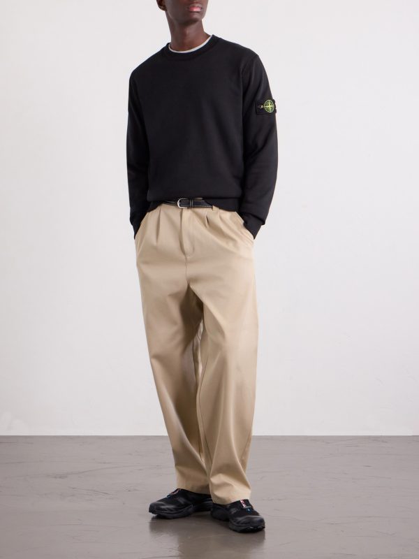 Logo-Appliquéd Garment-Dyed Cotton-Fleece Sweatshirt - OU Logo-Appliquéd Garment-Dyed Cotton-Fleece Sweatshirt - OU