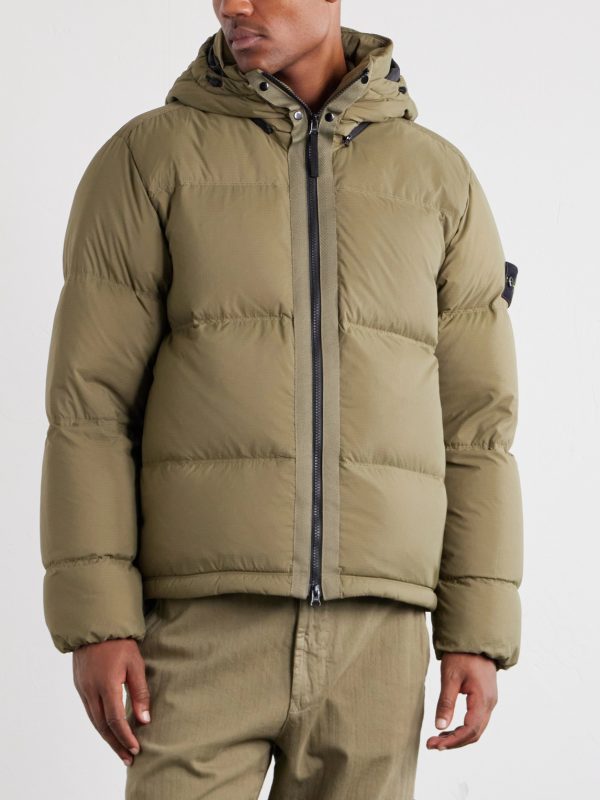 Padded Quilted CORDURA® Ripstop Hooded Down Jacket - FR Padded Quilted CORDURA® Ripstop Hooded Down Jacket - FR
