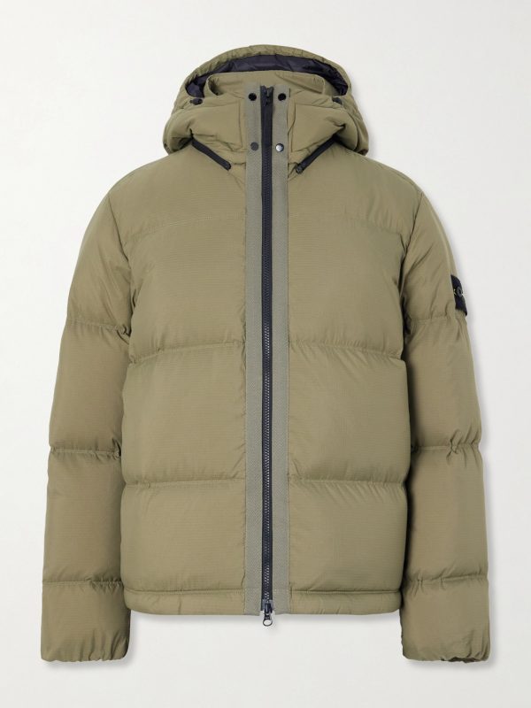 Padded Quilted CORDURA® Ripstop Hooded Down Jacket Padded Quilted CORDURA® Ripstop Hooded Down Jacket