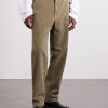 Logo-Appliquéd Straight-Leg Garment-Dyed Cotton Trousers - FR Logo-Appliquéd Straight-Leg Garment-Dyed Cotton Trousers - FR
