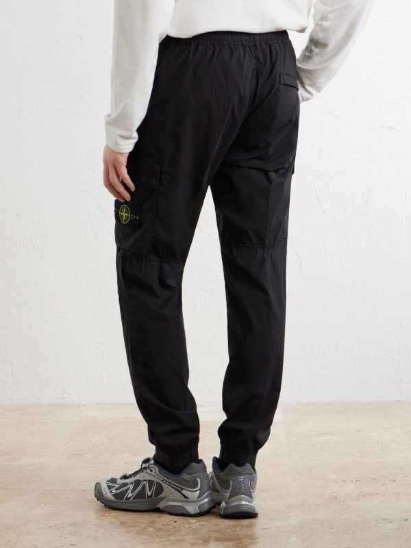 Tapered Stretch Cotton-Blend Cargo Trousers - BK Tapered Stretch Cotton-Blend Cargo Trousers - BK