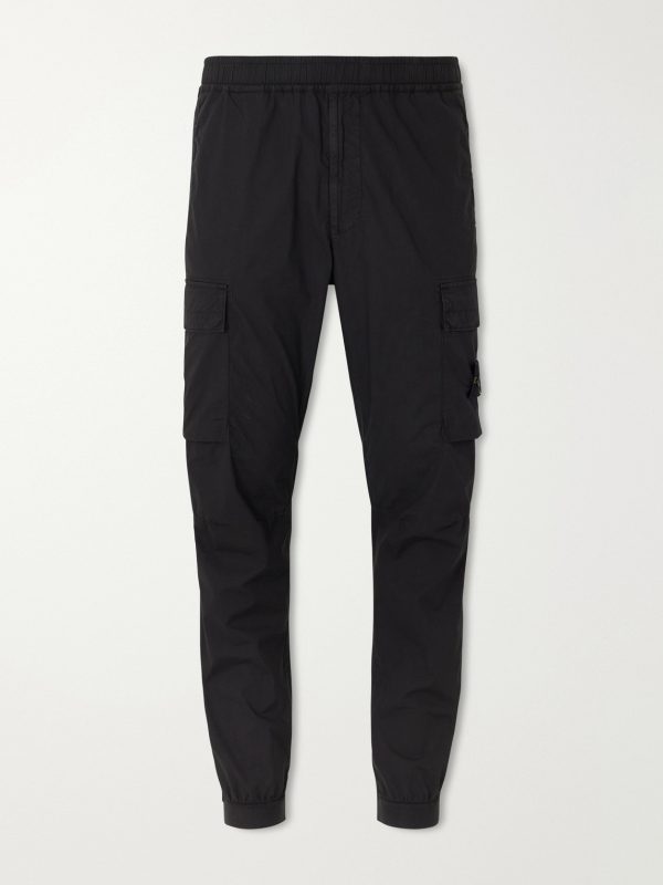Tapered Stretch Cotton-Blend Cargo Trousers Tapered Stretch Cotton-Blend Cargo Trousers