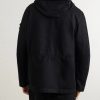 Garment-Dyed Cotton Hooded Jacket - BK Garment-Dyed Cotton Hooded Jacket - BK