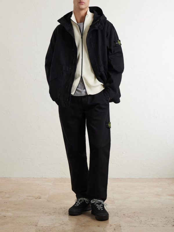 Garment-Dyed Cotton Hooded Jacket - OU Garment-Dyed Cotton Hooded Jacket - OU