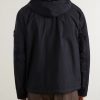 Crinkle-Shell Hooded Jacket - BK Crinkle-Shell Hooded Jacket - BK