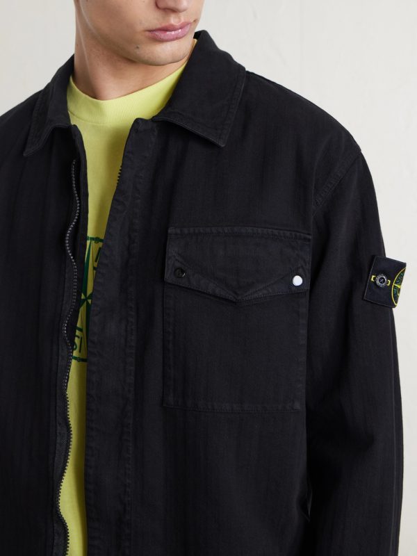 Herringbone Cotton Overshirt - CU Herringbone Cotton Overshirt - CU