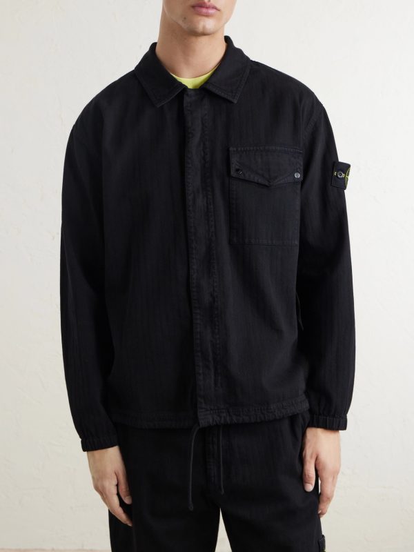Herringbone Cotton Overshirt - FR Herringbone Cotton Overshirt - FR
