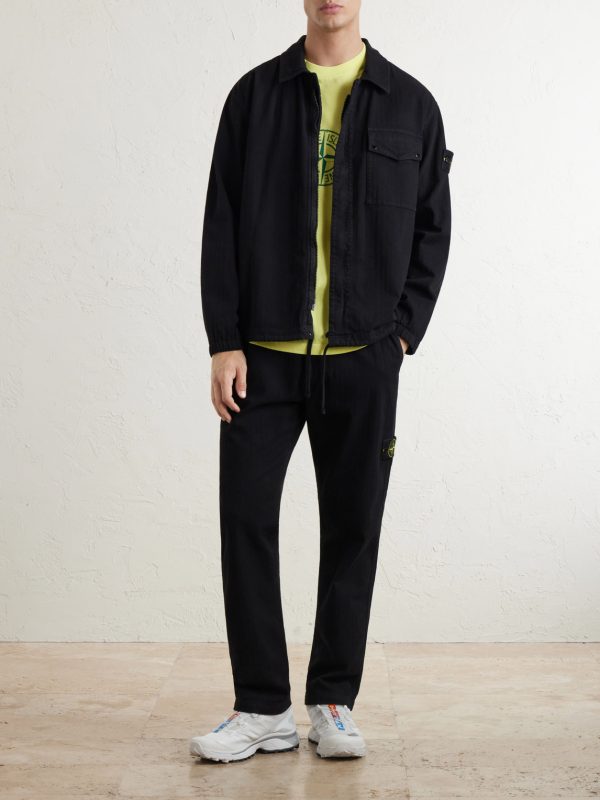 Herringbone Cotton Overshirt - OU Herringbone Cotton Overshirt - OU
