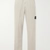 Logo-Appliquéd Straight-Leg Garment-Dyed Cotton Trousers Logo-Appliquéd Straight-Leg Garment-Dyed Cotton Trousers