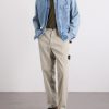 Logo-Appliquéd Straight-Leg Garment-Dyed Cotton Trousers - OU Logo-Appliquéd Straight-Leg Garment-Dyed Cotton Trousers - OU