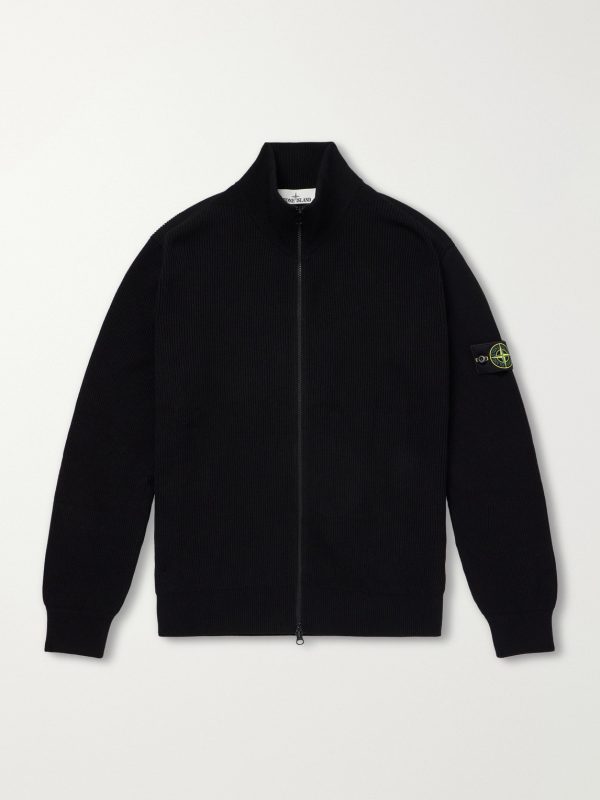 Ribbed Cotton Zip-Up Sweater Ribbed Cotton Zip-Up Sweater