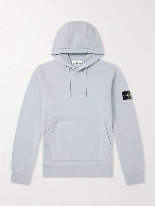 Logo-Appliquéd Garment-Dyed Cotton-Fleece Hoodie Logo-Appliquéd Garment-Dyed Cotton-Fleece Hoodie