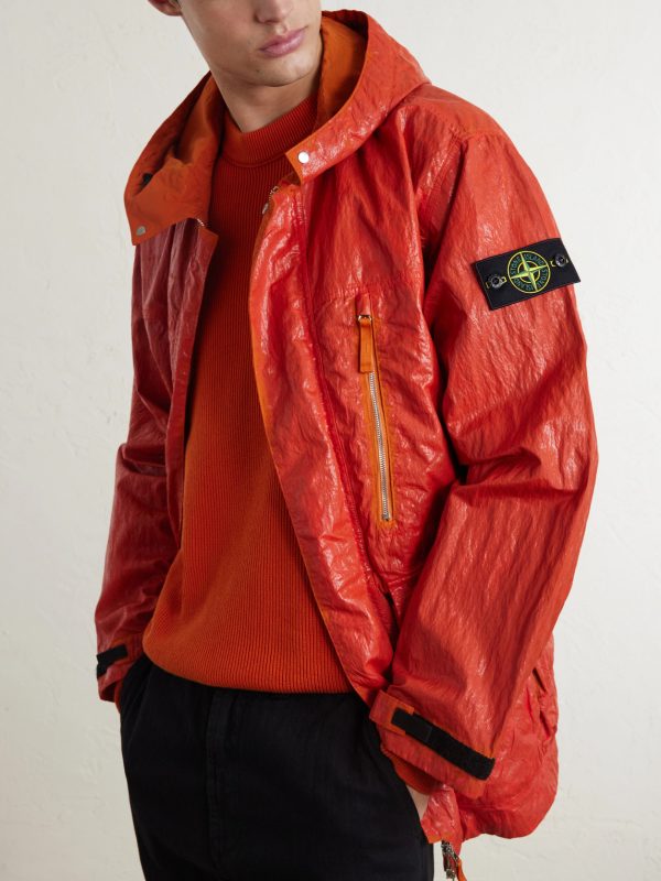 Garment-Dyed Recycled Crinkled-Shell Jacket - CU Garment-Dyed Recycled Crinkled-Shell Jacket - CU