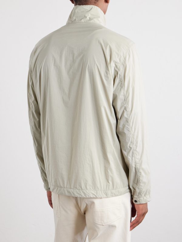 Logo-Appliquéd Garment-Dyed Shell Jacket - BK