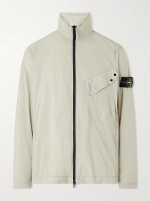 Logo-Appliquéd Garment-Dyed Shell Jacket